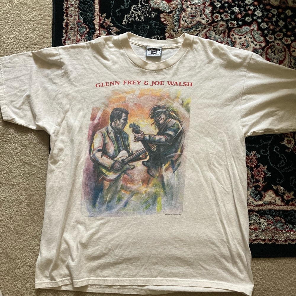 VINTAGE GLENN FREY & JOE WALSH 1993 SHIRT EAGLES